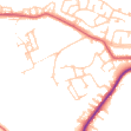 Daytime road noise heatmap for NE39 1EA