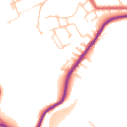 Daytime road noise heatmap for NE39 1EL