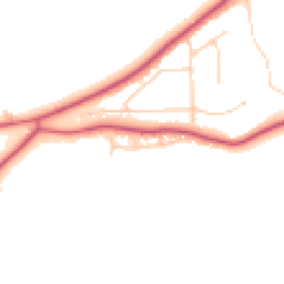 Daytime road noise heatmap for NE39 1HH