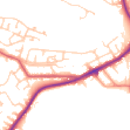 Daytime road noise heatmap for NE39 1JG
