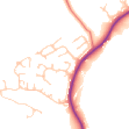 Daytime road noise heatmap for NE39 1PA