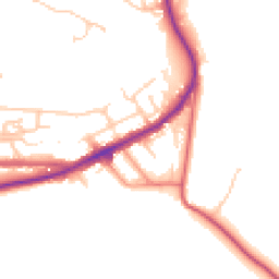 Daytime road noise heatmap for NE39 1PZ