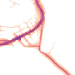Daytime road noise heatmap for NE39 1QQ