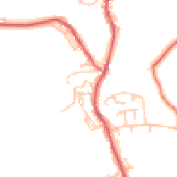 Daytime road noise heatmap for NE39 2AZ