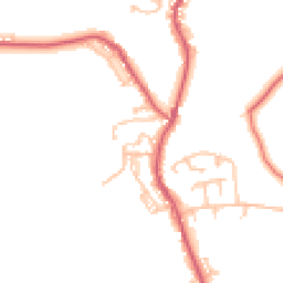 Daytime road noise heatmap for NE39 2BA