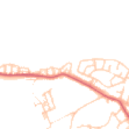 Daytime road noise heatmap for NE39 2LH