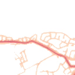 Daytime road noise heatmap for NE39 2LQ