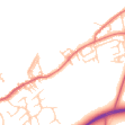 Daytime road noise heatmap for NE40 3BH
