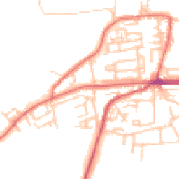 Daytime road noise heatmap for NE40 3BS