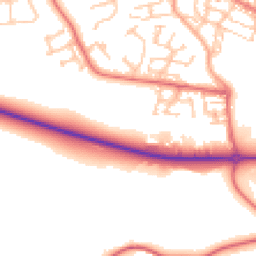 Daytime road noise heatmap for NE40 3BY