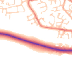 Daytime road noise heatmap for NE40 3DD