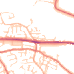 Daytime road noise heatmap for NE40 3DH