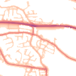 Daytime road noise heatmap for NE40 3DP