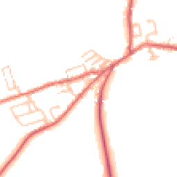 Daytime road noise heatmap for NE40 4LS