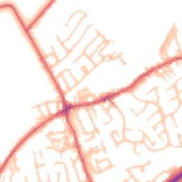 Daytime road noise heatmap for NE40 4NQ