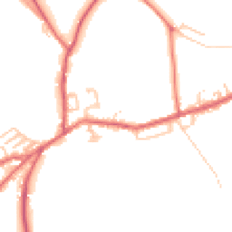 Daytime road noise heatmap for NE40 4RE