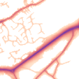 Daytime road noise heatmap for NE40 4XP