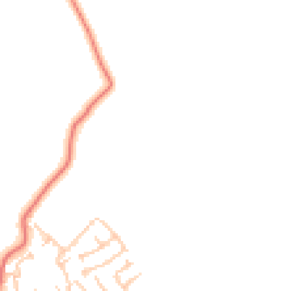 Daytime road noise heatmap for NE41 8BL