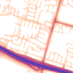 Daytime road noise heatmap for NE5 1AR