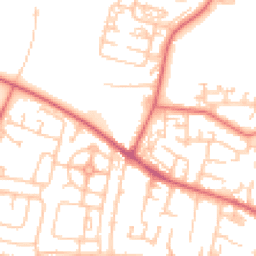 Daytime road noise heatmap for NE5 1BF