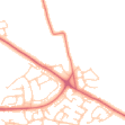 Daytime road noise heatmap for NE5 1DH