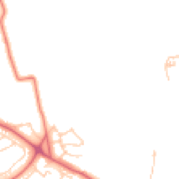 Daytime road noise heatmap for NE5 1EY