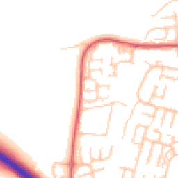 Daytime road noise heatmap for NE5 1QX