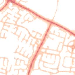 Daytime road noise heatmap for NE5 1SB