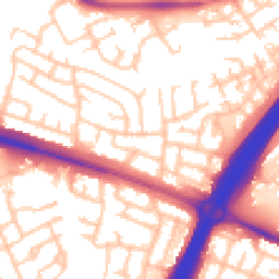 Daytime road noise heatmap for NE5 2BR