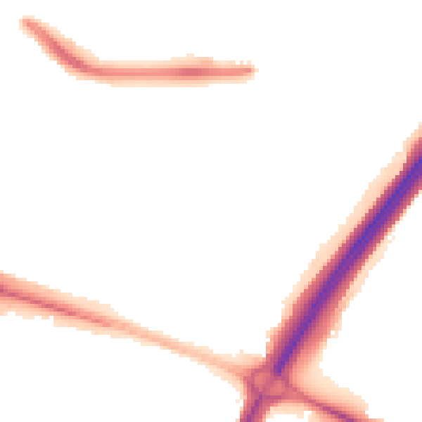 Night-time road noise heatmap for NE5 2BU