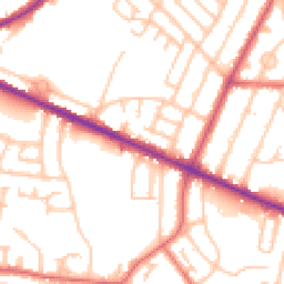 Daytime road noise heatmap for NE5 2ER