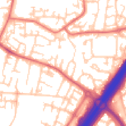 Daytime road noise heatmap for NE5 2LT