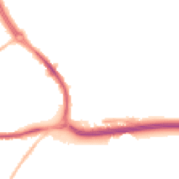 Night-time road noise heatmap for NE5 3AY