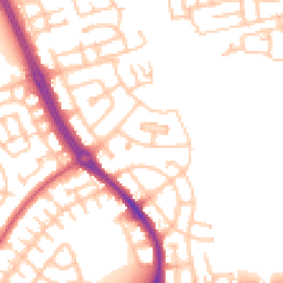 Daytime road noise heatmap for NE5 3HQ