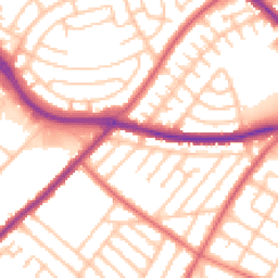 Daytime road noise heatmap for NE5 3JJ