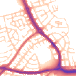 Daytime road noise heatmap for NE5 3LG