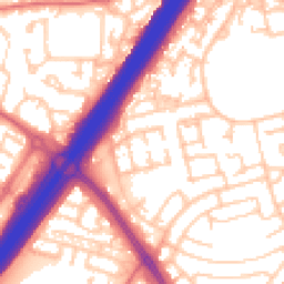 Daytime road noise heatmap for NE5 3TB