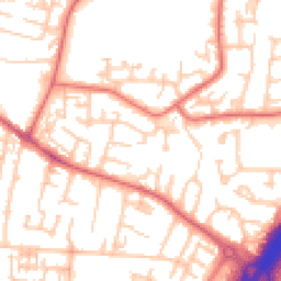 Daytime road noise heatmap for NE5 4AJ