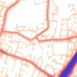 Daytime road noise heatmap for NE5 4AQ