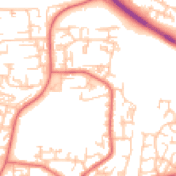 Daytime road noise heatmap for NE5 4DW