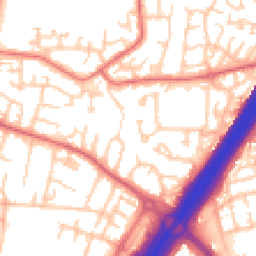Daytime road noise heatmap for NE5 4PF