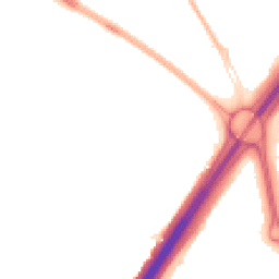 Night-time road noise heatmap for NE5 4SW