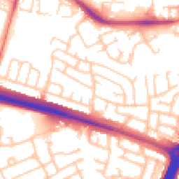 Daytime road noise heatmap for NE5 5BA