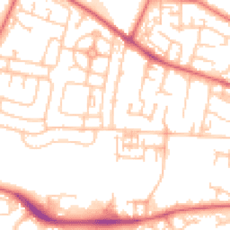 Daytime road noise heatmap for NE5 5JQ