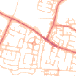Daytime road noise heatmap for NE5 5JT