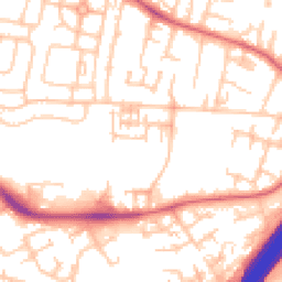Daytime road noise heatmap for NE5 5LG