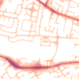 Daytime road noise heatmap for NE5 5LH