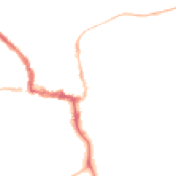 Night-time road noise heatmap for NE61 1AE