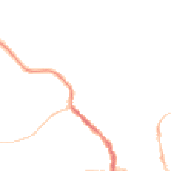Night-time road noise heatmap for NE61 1DP