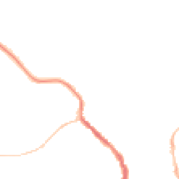Night-time road noise heatmap for NE61 1DW